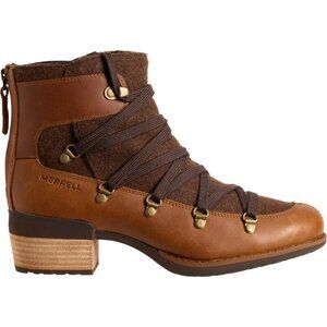NWTMerrell Shiloh II Warm Boots - Leather in oak For Women 1125 4s2
